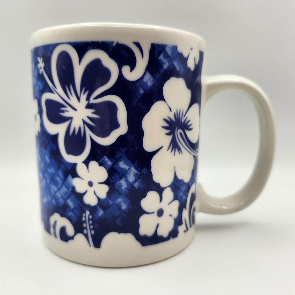 Islander Group Blue Hibiscus Ceramic Coffee Mug 12oz Hawaii
